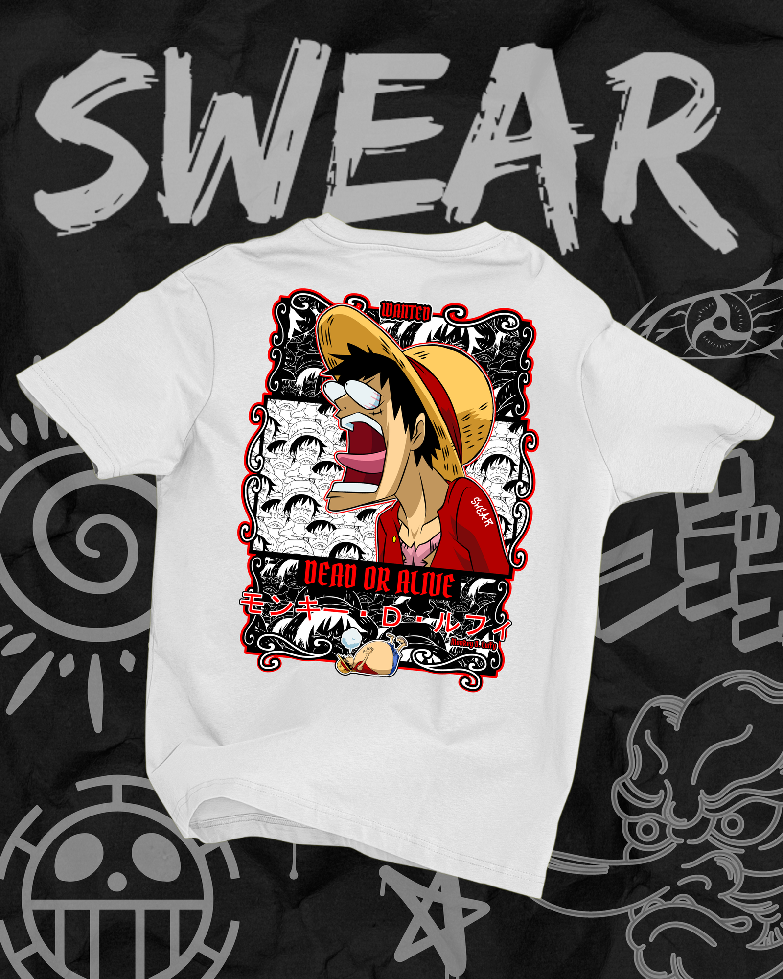 Camiseta Luffy "Wanted"