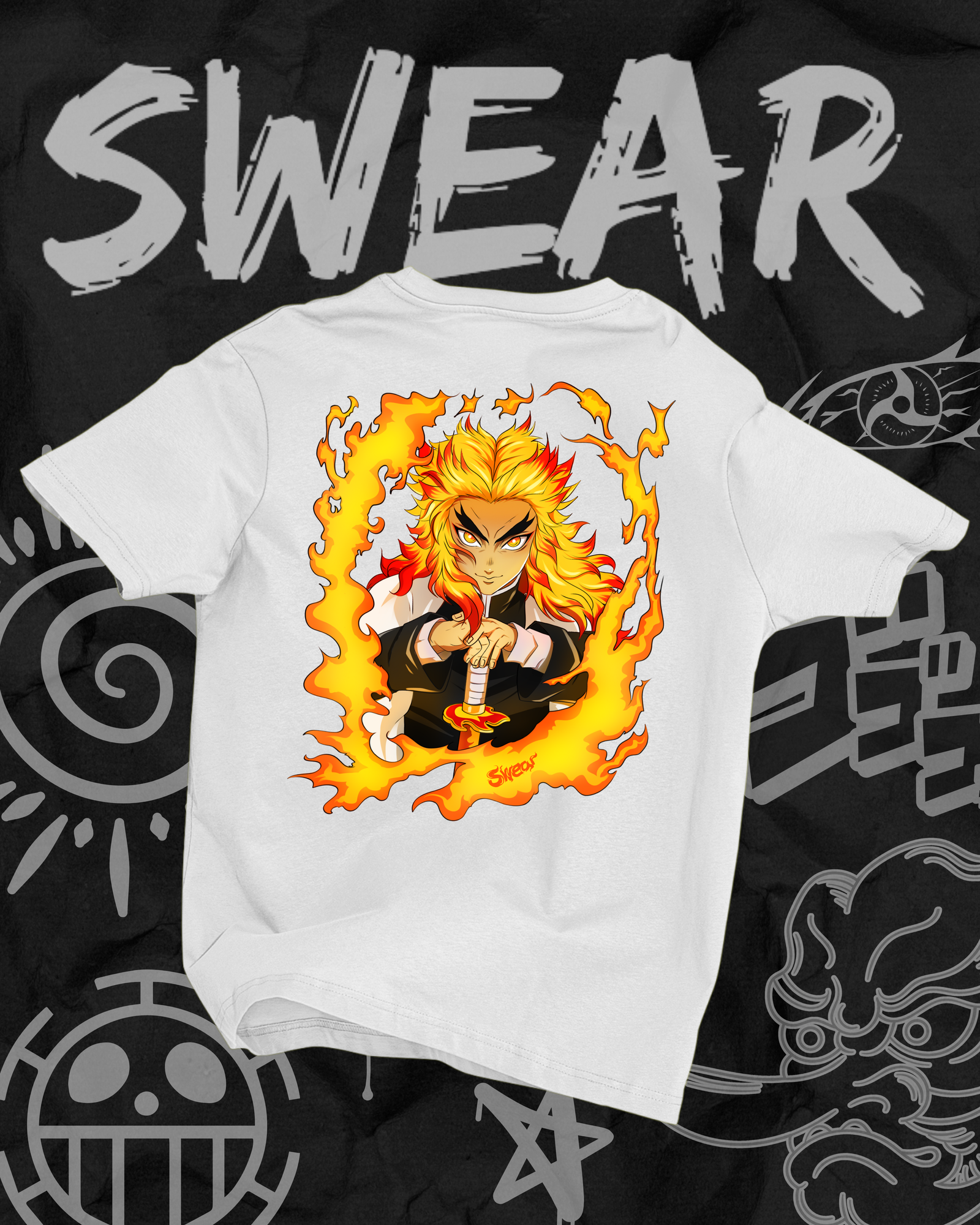 Camiseta Kyojuro Rengoku