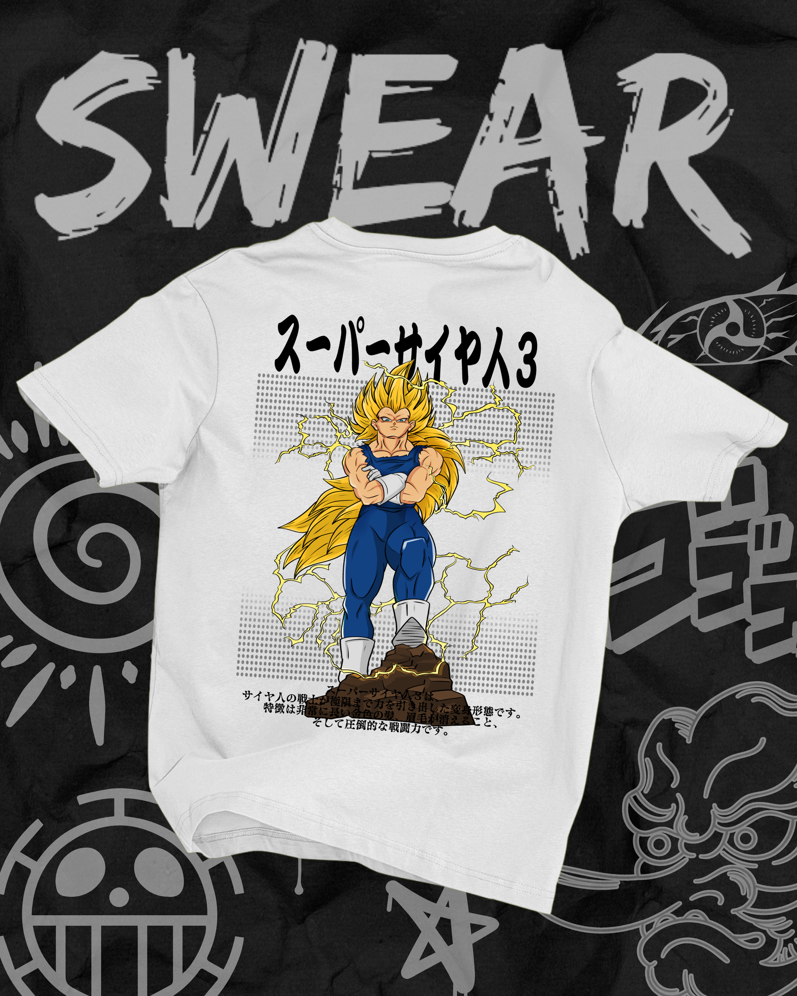 Camiseta Vegeta Super Saiyajin 3